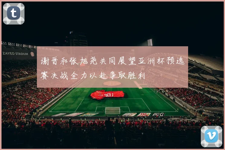 谢晋和张旭尧共同展望亚洲杯预选赛决战全力以赴争取胜利